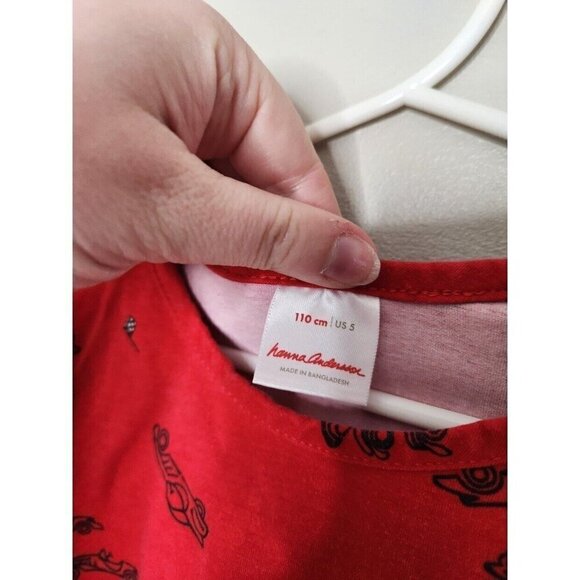 HANNA ANDERSSON Red Car Dress - Picture 5 of 5